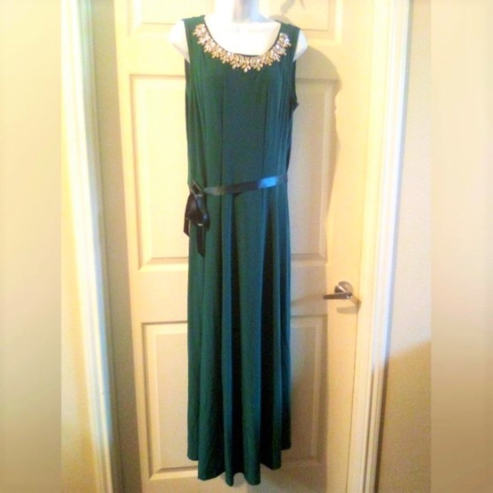 Vintage Sandiva Maxi Dress S Large Forest Gre…
